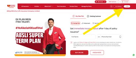 Aditya Birla Sun Life Term Insurance Login & Support