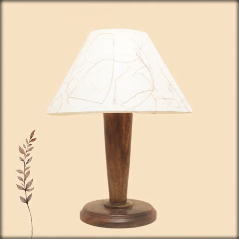 aura wooden & patterned fabric pedestal table lamp – Aura Experience Store