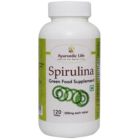 Ayurvedic Life Spirulina (120 Tablets Pack of 2) : Amazon.in: Health ...