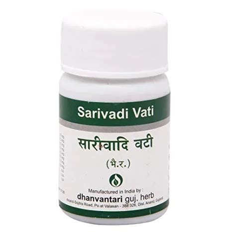 Dhanvantari Sarivadi Vati Tablets