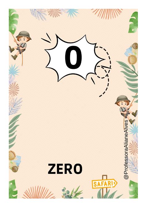 Professora Aliane Alves Oficial: NÚMEROS DE 0 A 20: SAFARI