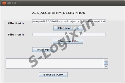 AES based encrypt and decrypt of a Text File using Java | S-Logix