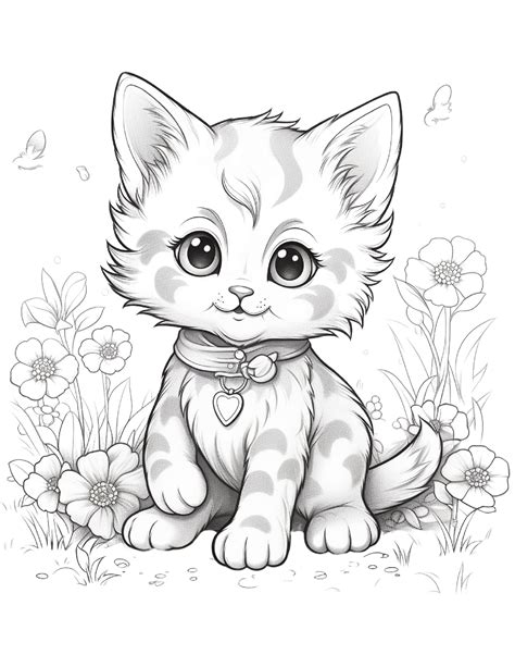 Kitten coloring book – Artofit