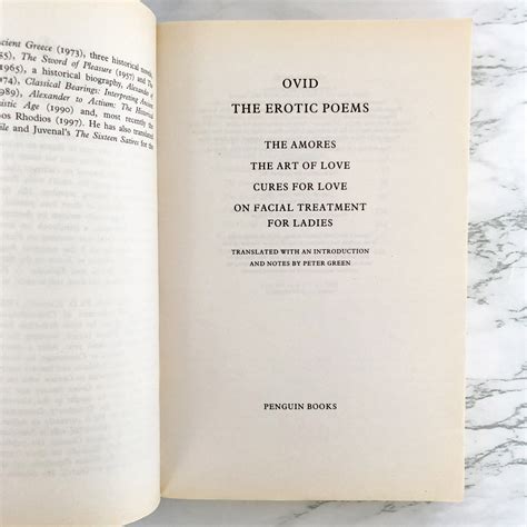 The Erotic Poems by Ovid [PENGUIN CLASSICS PAPERBACK]