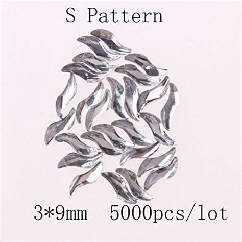 Generic 5000pcs 3*9mm S-Shape Bridal Rhinestone Applique Bulk ...