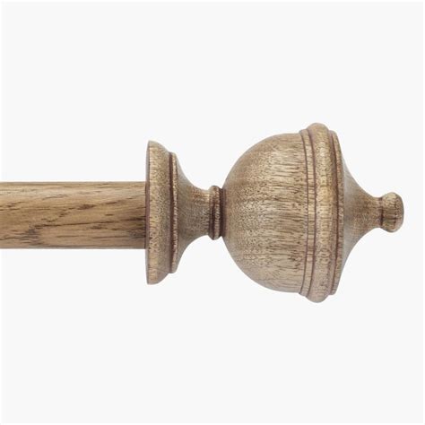 Buy DECO WINDOW Urn Extendable Single Curtain Rod - 25mm, Brown (36 ...