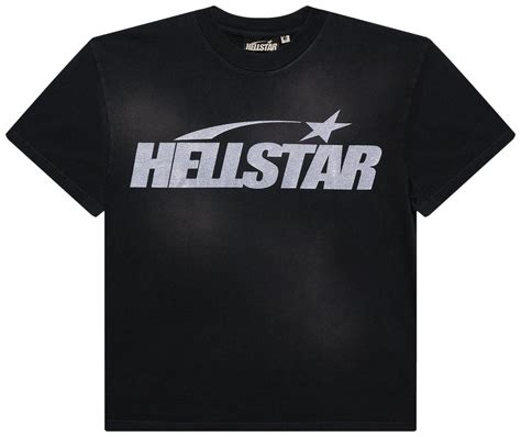 Buy Hellstar Glitter Logo T-Shirt 'Black' - HSCC03TEE001 BLAC | GOAT
