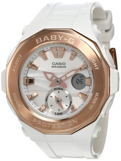 Casio Analog White Dial Girl's Watch-BGA-220G-7ADR (BX060) : Amazon.in ...