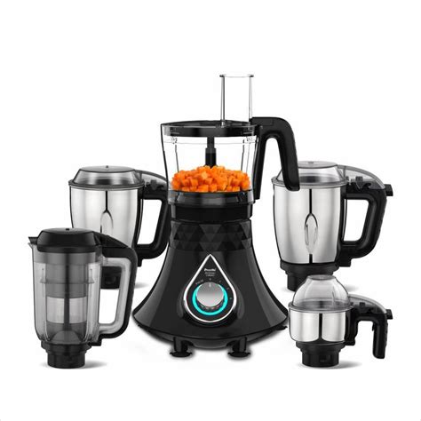 Preethi Zodiac Cosmo MG 236 750 Juicer Mixer Grinder (5 Jars, Black ...