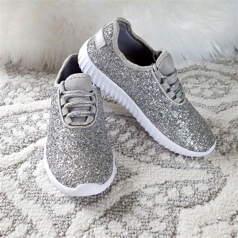 Touch of Glam Silver Sneakers | Sneakers, Platform tennis shoes ...