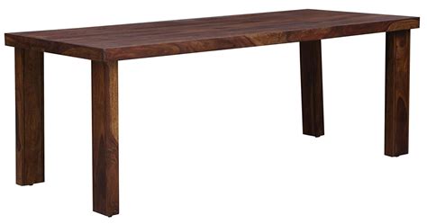 Solid Sheesham Wood Dining Table Set in Brown Finish – Furniture Online ...