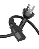 3 Prong Australia SAA 3 Pins Plug 18 AWG Desktop Power Cord – FEDUS