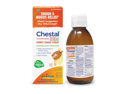 Boiron Chestal Honey Childrens Cough Syrup For Nasal And Chest ...