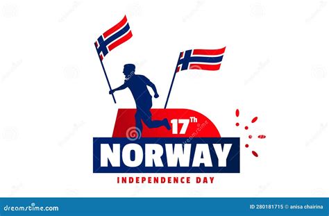 Norway Independence Day Event Celebrate Stock Vector - Illustration of ...