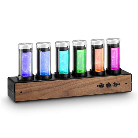 Douk Audio Retro Nixie Clock Inspired Modern Digital Gixie Clock ...