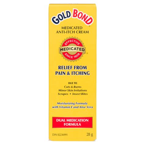 Gold Bond Medicated Anti-Itch Cream, 28 g - WeShine.ca | Health ...