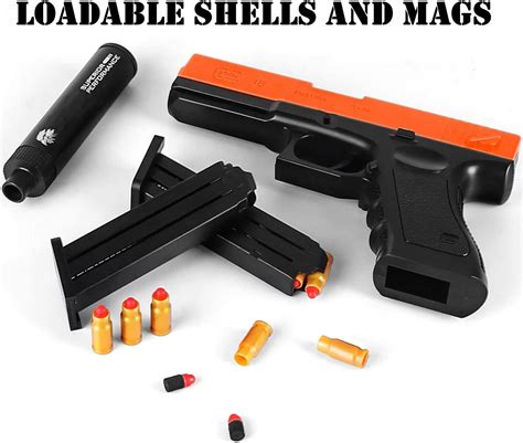 Buy Toshi Station Ejecting Shell Toy Gun with Soft Bullets and Slide ...