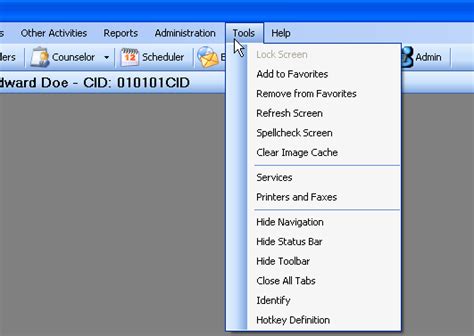 Image result for Microsoft Tools Menu