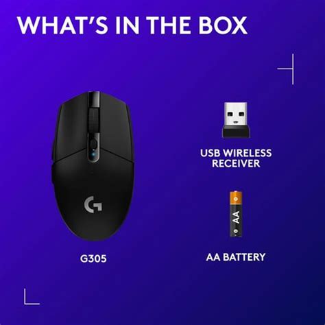 Logitech G305 Wireless Ambidextrous Optical Gaming Mouse - Logitech ...