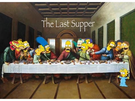 Image result for Simpsons Last Supper