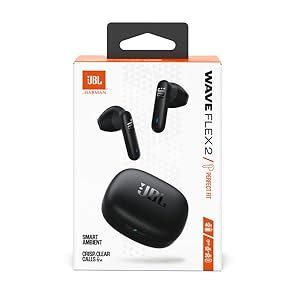JBL Wave Flex 2 in-Ear Wireless Earbuds (TWS) with Mic,4 mics for Crisp ...