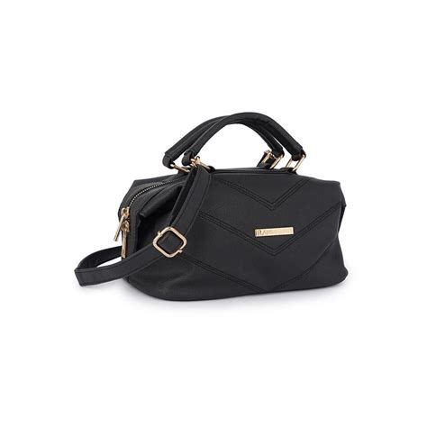 Buy Lapis O Lupo Black Solid-Plain Sling and Cross bags (Free Size) Online