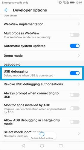 How to Enable USB Debugging on Huawei/Honor Phones
