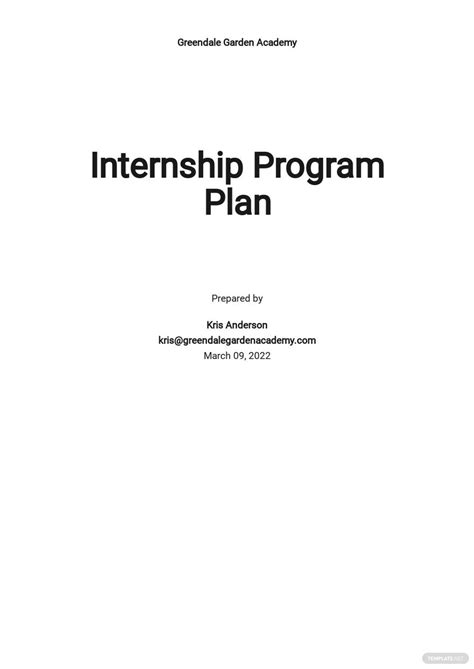 Image result for Project Scope Internship Template