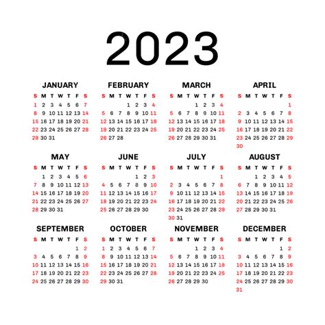 Square Calendar Template 2023 Template Download on Pngtree