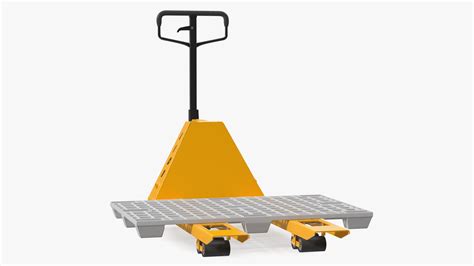 Manual Pallet Jacks with Plastic Pallet 3D model | 3D Molier International