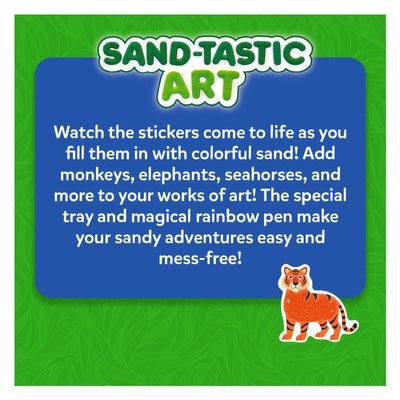 Skillmatics Amazing Animals Sand-Tastic Art Kit | Ages 4-10, Controlled ...