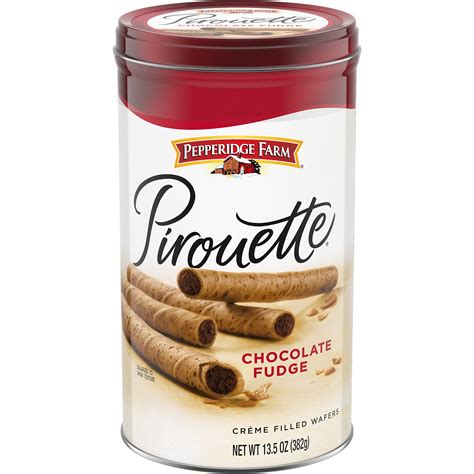 Pepperidge Farm Pirouette Cookies Chocolate Fudge Cr?me Filled Wafers ...