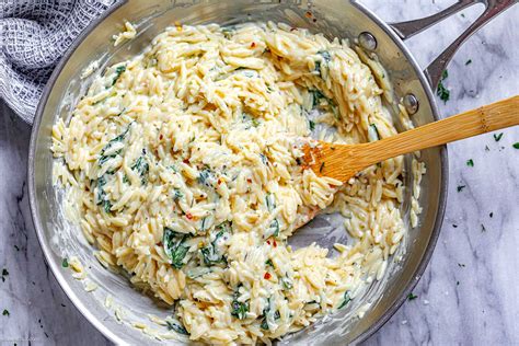 Creamy Orzo Pasta Recipe with Spinach – Creamy Orzo Pasta Recipe ...