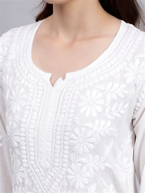 Seva Chikan Hand Embroidered Modal Lucknowi Chikankari Kurta Set