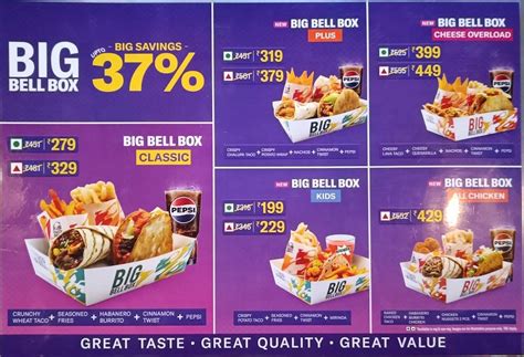Menu at Taco Bell, Bengaluru, WJ6R+WFW