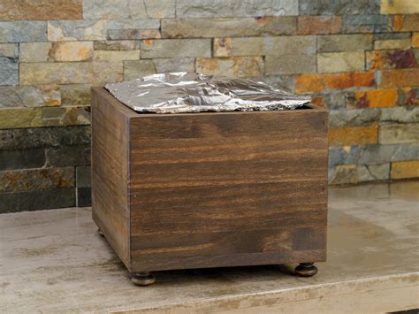 Wooden Chafing Pan & Rack Stand, Disposable Foil Pan Holder, Box Holds ...