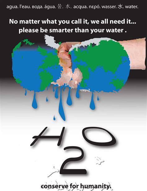 Dig-Art.: Conserve Water Campaign Poster
