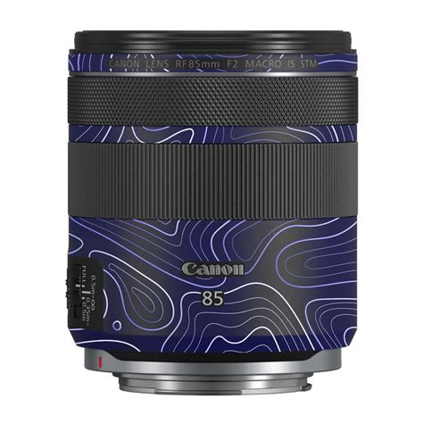 Deep Blue Contour Canon RF 85mm F/2 Macro IS STM Camera Lens Skin