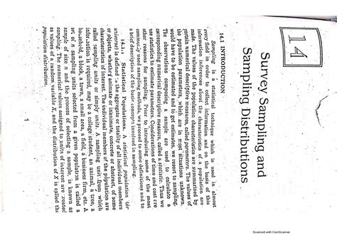 Sample and Sampling Distribution Statistics Chapter One 的图像结果