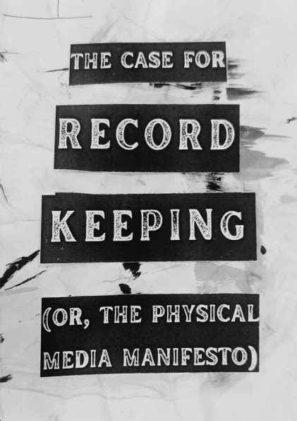 The Case For Record Keeping | Delhizine Collective