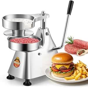 Newhai 6-inch Commercial Burger Patty Maker 150mm Hamburger Press Patty ...