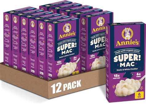 Amazon.com: Annie's Super! Mac, Protein Macaroni And Cheese Dinner ...