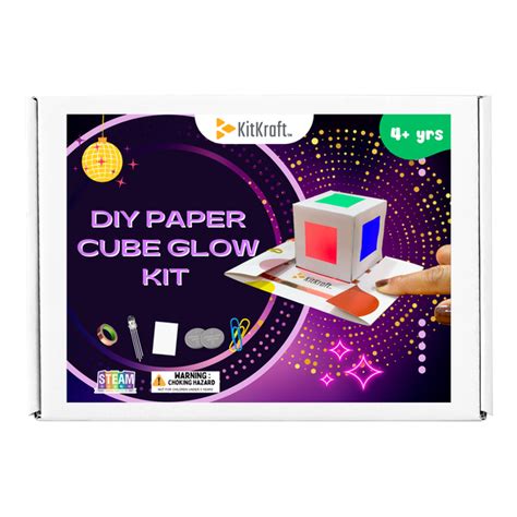 Lumicube DIY Kit – RGB LED Paper Circuit Cube | Kitkraft