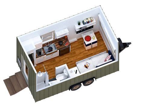 Tiny Houses Wheels Floor Plans