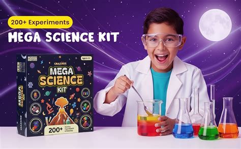 Buy Crazinos STEM Science Kit for Kids 4–16 Years | 200+ Experiments ...