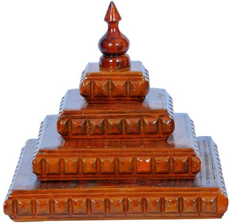 Jeevan Raj Veer Chen Gopur_Dome_16_09_W8_D8_H9 Solid Wood Home Temple ...
