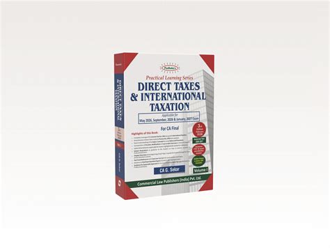 Practical Learning Series — Direct Taxes and International Taxation (C ...