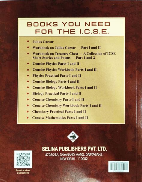 Selina ICSE Concise Chemistry for Class 10 - Latest for 2027 Session ...