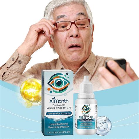 Presbyopia Vision Care Drops Removal Enhance Eyesight Cataract Cure Relief Eye Pain Blurred ...