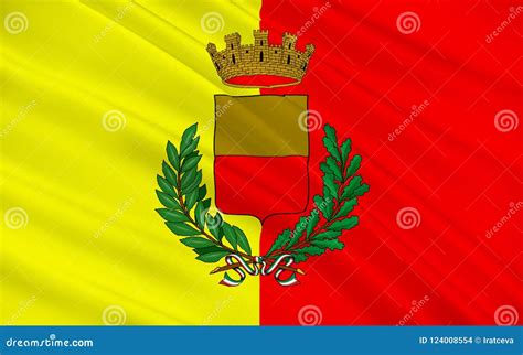 Flag of Naples of Campania, Italy Stock Photo - Image of campania ...